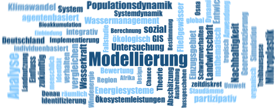 Abschätzungen
agentenbasiert
Auswirkung
Dynamik
Einfluss
Einzugsgebiet
Energiesysteme
Entwicklung
Erneuerbar
Evaluierung
Fallstudie
Fließgewässer
Fuzzy-Cognitive-Mapping
Georeferenzierung
GIS
Identifizierung
Identität
Implementierung
individuenbasiert
Integrativ
Klimawandel
Landwirtschaft
Mikroplastik
Modellierung
Nachhaltigkeit
ökologisch
Ökosystemleistungen
Osnabrück
partizipativ
Populationsdynamik
Region
Schwarmverhalten
Simulation
Staudämme
Systemdynamik
Transformation
Untersuchung
Verhalten
Wälder
Wasserkraft
Wassermanagement
Abschätzungen
agentenbasiert
Auswirkung
Dynamik
Einfluss
Einzugsgebiet
Energiesysteme
Entwicklung
Erneuerbar
Evaluierung
Fallstudie
Fließgewässer
Fuzzy-Cognitive-Mapping
Georeferenzierung
GIS
Identifizierung
Identität
Implementierung
individuenbasiert
Integrativ
Klimawandel
Landwirtschaft
Mikroplastik
Modellierung
Nachhaltigkeit
ökologisch
Ökosystemleistungen
Osnabrück
partizipativ
Populationsdynamik
Region
Schwarmverhalten
Simulation
Staudämme
Systemdynamik
Transformation
Untersuchung
Verhalten
Wälder
Wasserkraft
Wassermanagement
